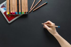 Adult Coloring In With Pencils